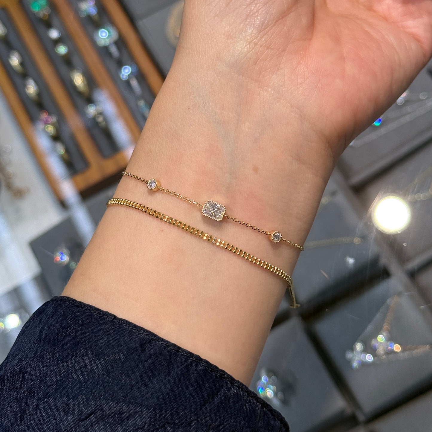 18K Twins-beads bracelet