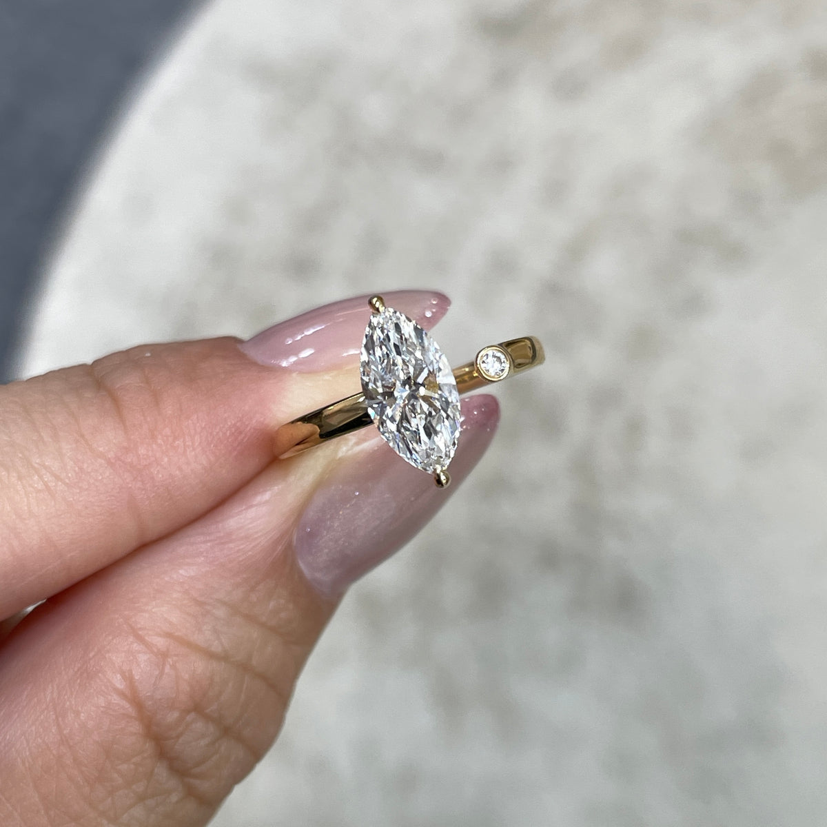 IGI Lab diamond marquise shape 1.2ct open ring