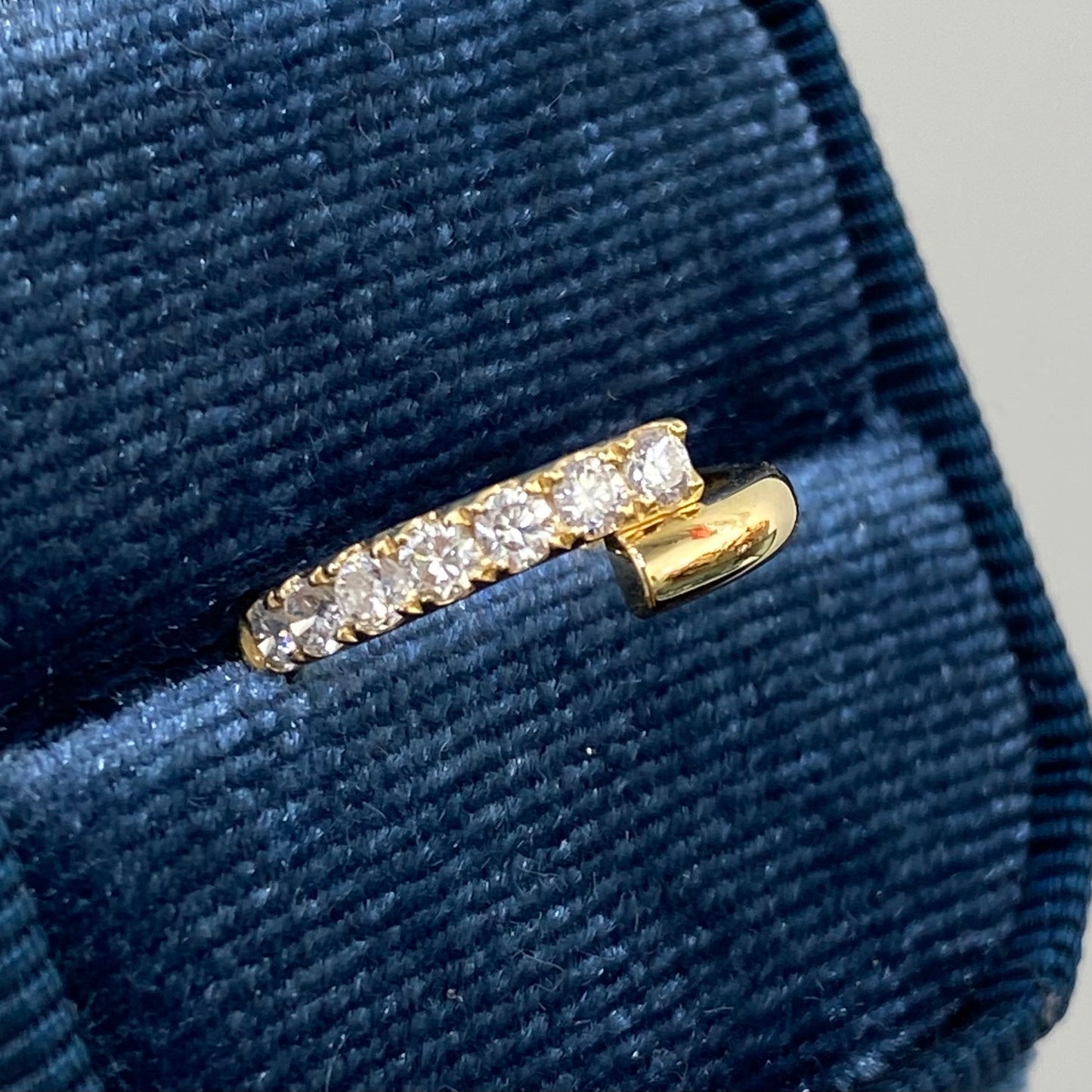 Lab diamond Round 0.3ct Lucky pinky ring