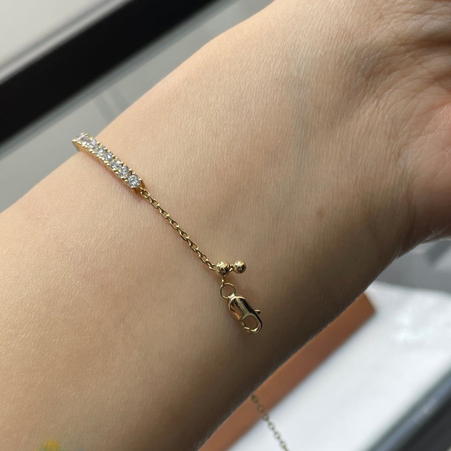 Lab Diamond round 2ct half tennis bracelet