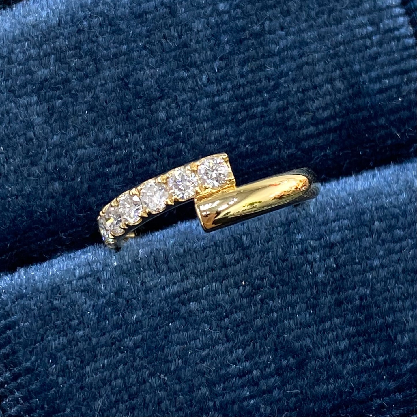 Lab diamond Round 0.3ct Lucky pinky ring