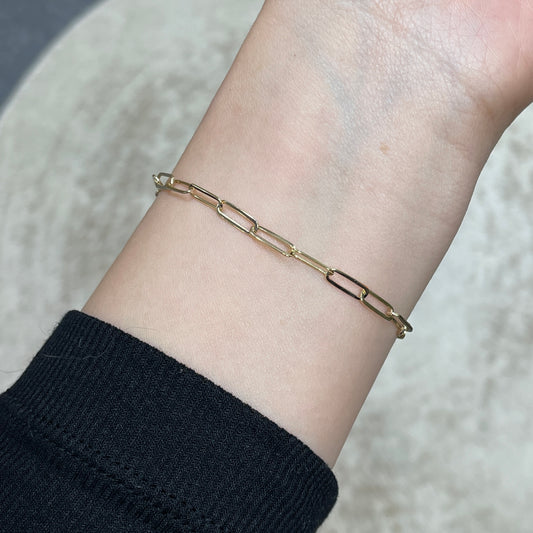 9K paper clip bracelet