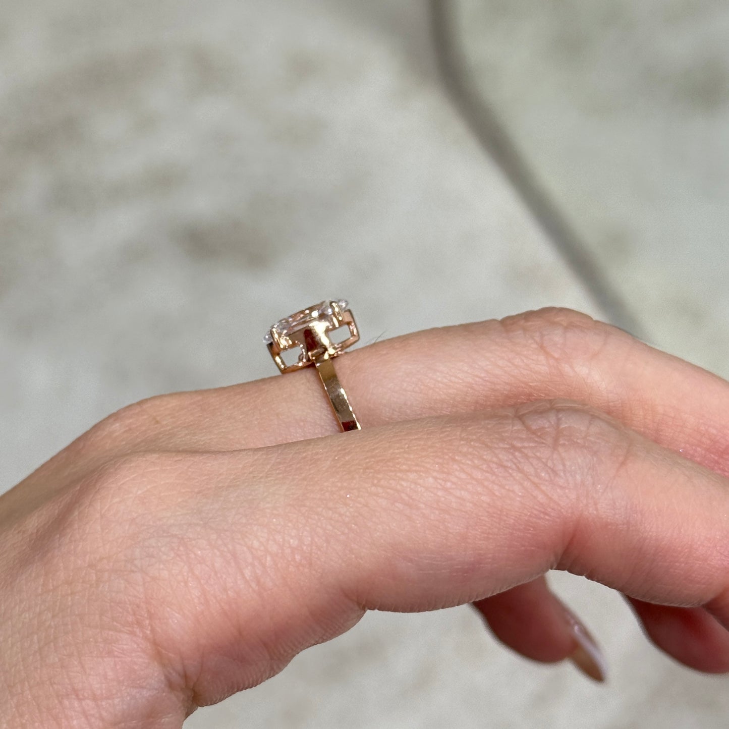 IGI Lab diamond Oval shape 2ct two way solitaire ring