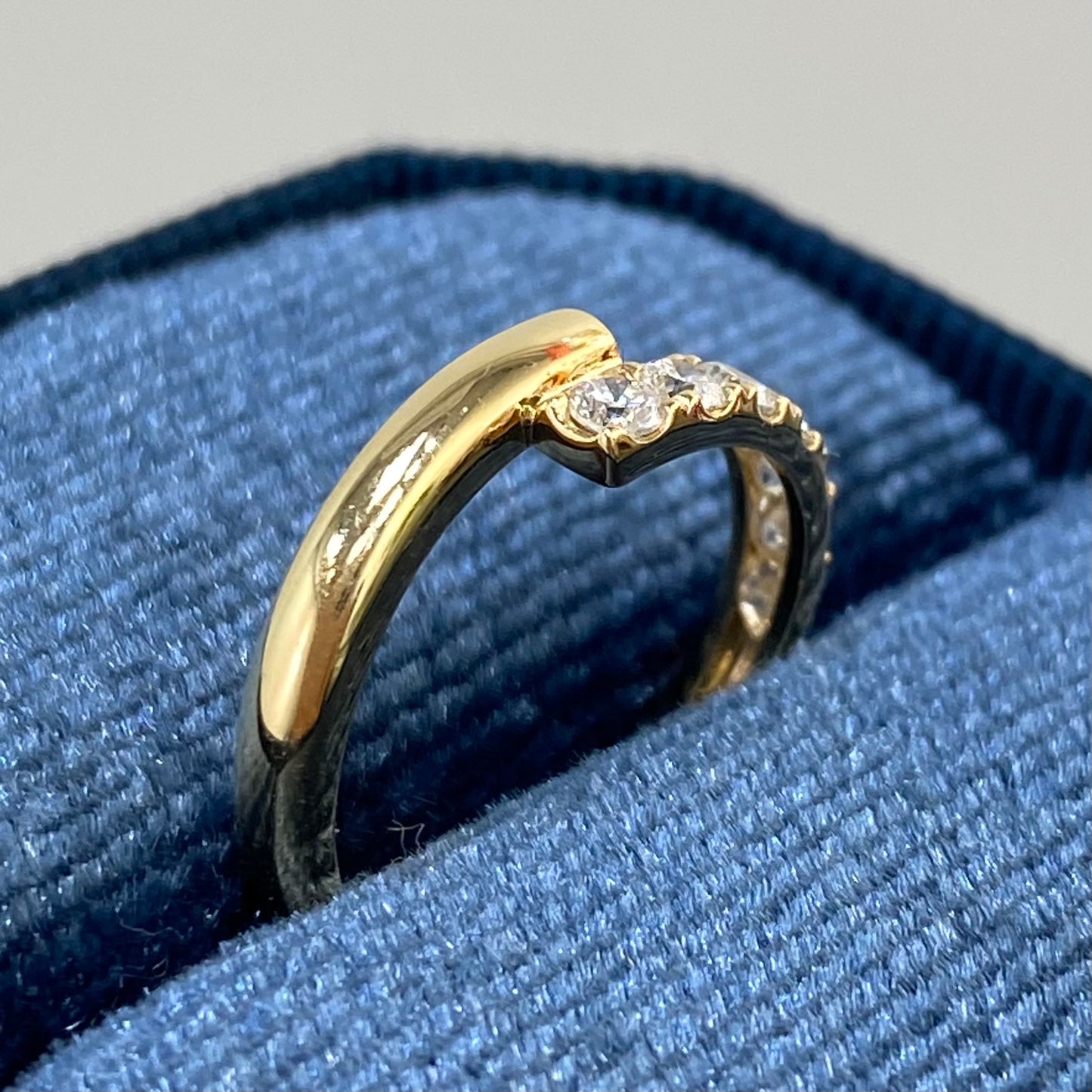 Lab diamond Round 0.3ct Lucky pinky ring