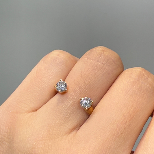 Lab Diamond round 0.6ct duo invisable open ring