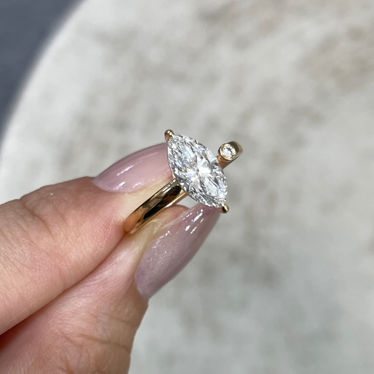 IGI Lab diamond marquise shape 1.2ct open ring