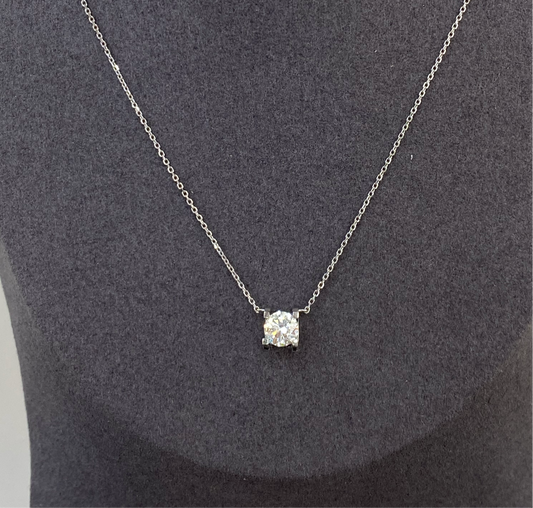 IGI lab diamond round 0.7ct classic C necklace