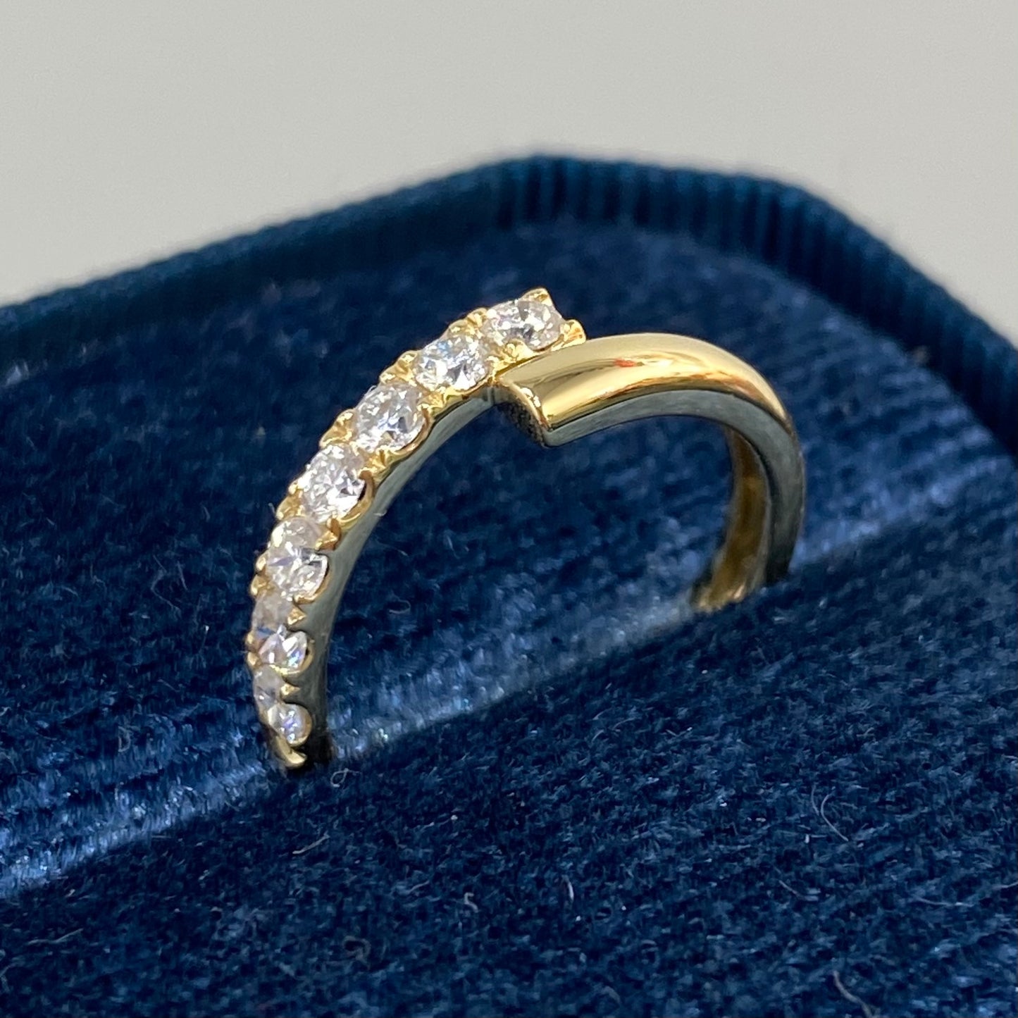 Lab diamond Round 0.3ct Lucky pinky ring
