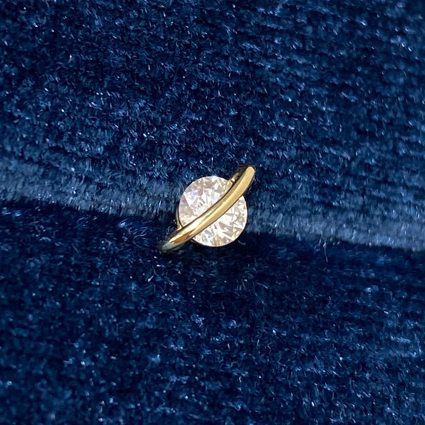 Lab diamond 0.2ct planet stud earring-each