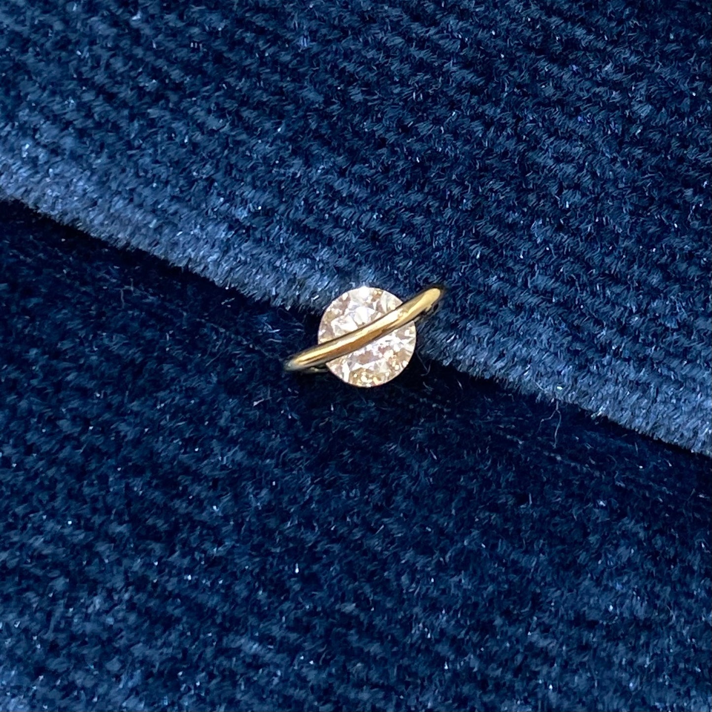 Lab diamond 0.2ct planet stud earring-each